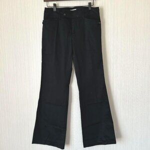 Carla Black Pants Simple Office Business Stretch